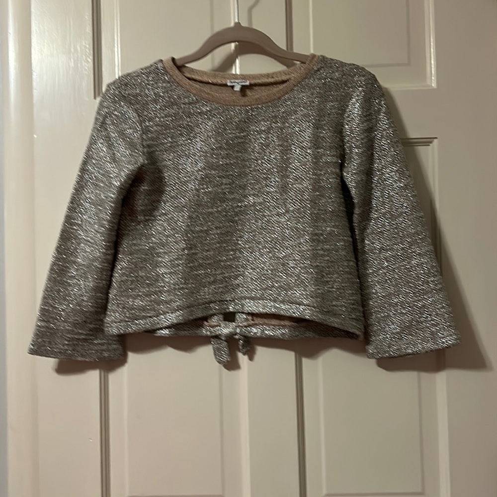 Splendid metallic sweater top